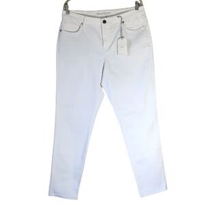 Tommy Bahama Ella Twill White Slim Boyfriend Jeans size 12